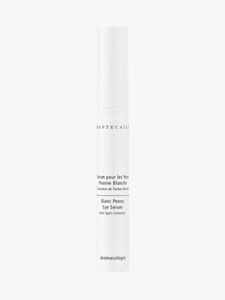 Chantecaille Blanc Peony Eye Serum Dark Spot Corrector in branded component on a light gray background